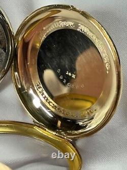 Rare 1921 Hamilton 12s 19j Grd. 900 Model 1 Pocket Watch 14K Gold in Orig. Box