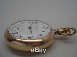 Rare 2-Tone Gold Flash Hamilton 21J 18S 940 Private Label Dial Pocket Watch