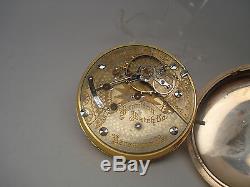 Rare 2-Tone Gold Flash Hamilton 21J 18S 940 Private Label Dial Pocket Watch