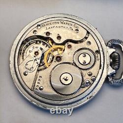 Rare Early Hamilton Grade 977 Antique Pocket Watch 16s With 16 Jewels Runs