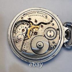 Rare Early Hamilton Grade 977 Antique Pocket Watch 16s With 16 Jewels Runs