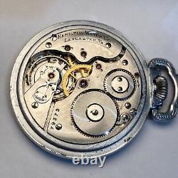 Rare Early Hamilton Grade 977 Antique Pocket Watch 16s With 16 Jewels Runs