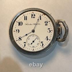 Rare Early Hamilton Grade 977 Antique Pocket Watch 16s With 16 Jewels Runs