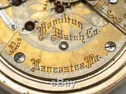 Rare Hamilton 18 Size Model 940 (TWO TONE) Pocket Watch. 50R
