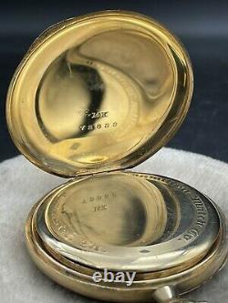 Rare Hamilton 920 Pocket Watch Triple Signed Solid 14K Gold 23 Jewel 12 Size WOW