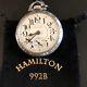 Rare Hamilton 992 B Railroad Pocket Watch Clear Back Montgomery Dial Lever Set