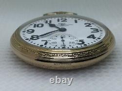 Rare Hamilton Ball Grade 998 Elinvar 23J 16S Pocket Watch SERVICED