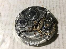 Rare Hamilton Grade 973 17J Hunter Case Pocket Watch Movement Runs