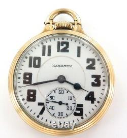 Rare Only 63,900 Made / 1939 Hamilton 992e 16s 21j Rrgrade 10k Gf Pocket Watch
