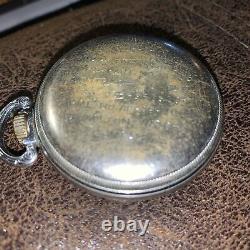 Rare Silver cased Hamilton 4992B Military 24 Hour pocket watch c1942
