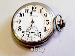 Rare Vintage 1923 Hamilton 993 21 Jewels Size 16s RR Pocket Watch Sidewinder