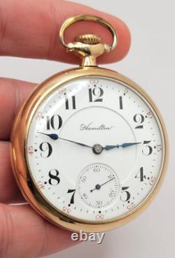 Rare Vintage Hamilton 952 Railroad Grade pocket watch 19 jewels only 7300 made