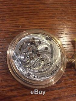 Rare hamilton Antique Pocket Watch 18s 925 Special Sibely Iowa