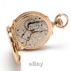 Rarest & Beautiful 18KT Gold Hamilton Open Face Railroad Grade Pocket Watch