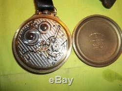 Running Hamilton Railway Special pocket watch lever set 21 jewel 992 With Fob