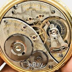 SCARCE 1912 Elgin 16S 21J G 375 Father Time Railroad Pocket Watch Great Runner