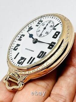 SERVICED 1922 Hamilton 16S 21J Grade 992 Display Clear Back BOC Pocket Watch