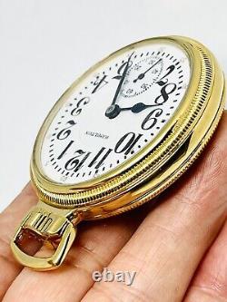 SERVICED 1930 Hamilton 16S 21J Grade 992E Clear Back Mainliner Pocket Watch