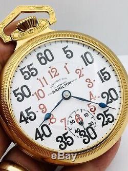 SERVICED RARE Ferguson Dial 1906 Hamilton G 946 18S 23J Pocket Watch Salesman