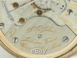 Scarce 18s Ball Hamilton A. K. Jobe 940 Grade 21 Jewel Pocket Watch Running