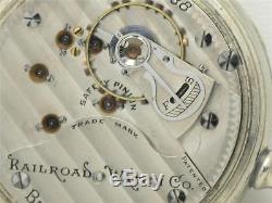 Scarce 18s Ball Hamilton Railroad Watch Company 17 Jewel Pocket Watch, Running