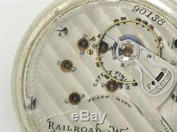 Scarce 18s Ball Hamilton Railroad Watch Company 17 Jewel Pocket Watch, Running