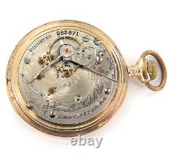 Scarce 1903 Hamilton 926 18s 17j Pocket Watch. Unusual Engraved Case Back