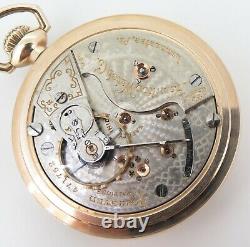 Scarce 1908 Hamilton 946 Model 1 18s 23 Ruby Jewels GF Open Faced Pocket Watch