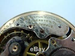 Scarce 1909 Hamilton Double Roller 992 21 Jewels High Grade Pocket Watch