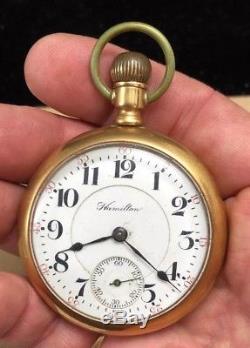 Scarce Hamilton 14K Solid Gold RR Pocket Watch 10-STAR RARITY Working GEM ART