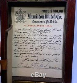 Solid 14k Gold Hamilton Cased 950 Railroad Watch WithOriginal Box and Inside Label