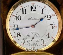 Solid 14k Gold Hamilton Cased 950 Railroad Watch WithOriginal Box and Inside Label