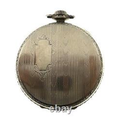 South Bend 17j 12s 14k Cal. 411 White Gold Filled Pocket Watch in Running Order