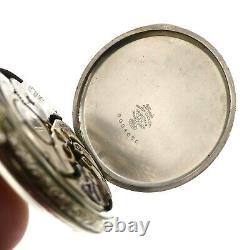 South Bend 17j 12s 14k Cal. 411 White Gold Filled Pocket Watch in Running Order