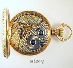 Spectacular 14k Multicolor Gold Hamilton 993 21j 16s Hunting Case Pocket Watch