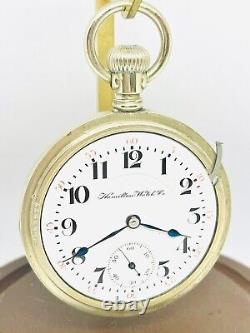 Stunning 1906 Hamilton 18S 21J Grade 940 Railroad Pocket Watch Runs