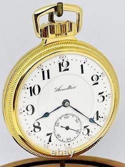 Stunning 1910 Hamilton 16S 21J Grade 992 Display Salesman Mainliner Pocket Watch