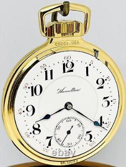 Stunning 1910 Hamilton 16S 21J Grade 992 Display Salesman Mainliner Pocket Watch