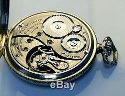 Stunning Antique Ball Hamilton Size 12 Pocket Watch Fancy Dial 19 Jewels