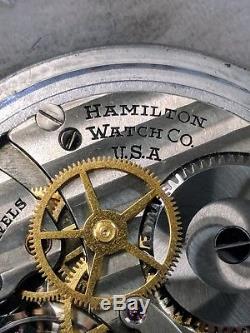 Stunning Mint Hamilton Wwii 4992b Military 22j Pocket Watch Matching Box+numbers