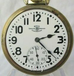 Super 1939 Ball Hamilton 21 Jewel 16 Size Model 999 Railroad Pocket Watch Ex Fn