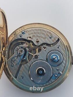 Super Rare 1918 Hamilton Model 2 14k Gold Filled 21J 993 16s Pocket Watch