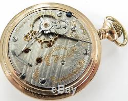Superb 1906 Hamilton 940 18s 21j 5 Adjusts R/r Grade Pocket Watch, Working