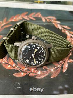 US military 1982 issued Hamilton military men's watch, Vietnam Spec, Cal 649 Hack