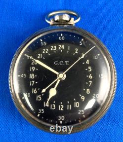 Us Wwii Army Air Force Hamilton Gct 4992b 22j Military Navigator Pocket Watch