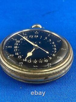 Us Wwii Army Air Force Hamilton Gct 4992b 22j Military Navigator Pocket Watch