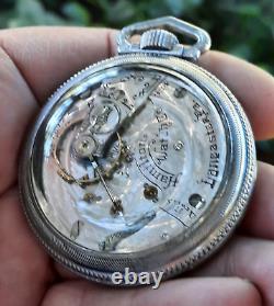 VINTAGE 1917 Hamilton 924 18s Lever Set Mens Antique Pocket Watch, (VIDEO)