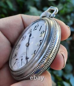 VINTAGE 1917 Hamilton 924 18s Lever Set Mens Antique Pocket Watch, (VIDEO)