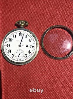 VINTAGE 1919 HAMILTON Grade 974 Railroad Pocket Watch, 17j, 16s, 14K WGF J. Boss