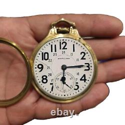 VINTAGE HAMILTON CANADIAN 992B 21 Jewel RAILROAD POCKET WATCH, 